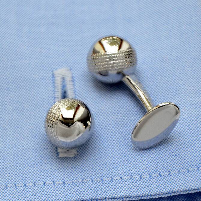 SchwesterSchwester Manschettenknöpfe Silber Cricket-Ball Sonderangebote