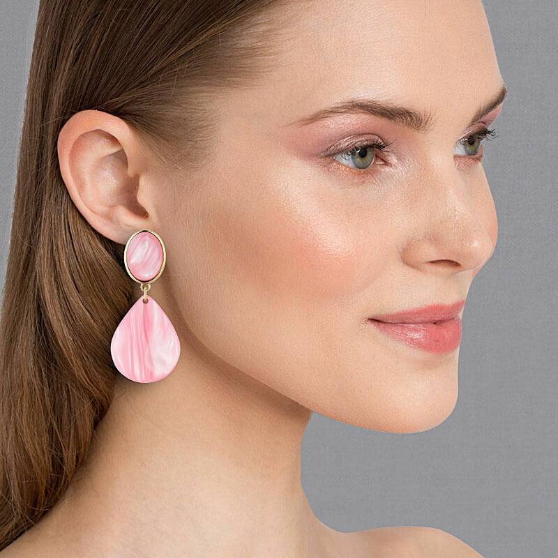 SchwesterSchwester Tropfen-Ohrringe in Rosa von AmuseToi Schlussverkauf