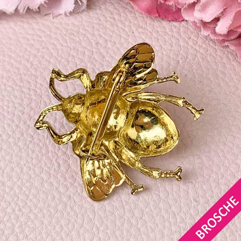 SchwesterSchwester Vergoldete Hummel-Brosche von AmuseToi Bis zu 50% Rabatt
