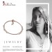 Silberdream SilberDream Armband Ringe 925 Silber rosévergoldet Damen 18cm - 21cm SDA1188E Jubiläumsangebot