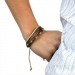 Silberdream SilberDream Lederarmband metallic braun Surferarmband Armband LA1237F Bestseller