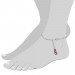 Silberdream SilberDream 25,5cm Fußkette Flipflop rosa 925er Silber SDF022A Saisonschlussverkauf