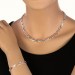 Silberdream SilberDream Collier Kette Zopf 925er Silber 44,5cm Damen Halskette SDK438J Lagerräumung