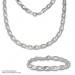 Silberdream SilberDream Collier Kette Zopf 925er Silber 44,5cm Damen Halskette SDK438J Lagerräumung