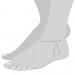 Silberdream SilberDream Fußkette Silber-Kugeln 25cm 925 Silber SDF013 Kauf eins, bekomm eins gratis