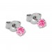 Silberdream SilberDream Ohrstecker 3er Zirkonia weiß, lila, rosa 925 Silber Ohrring SDS808 Letzter Tag