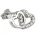 Silberdream SilberDream Glitzer Ohrstecker Herzen Zirkonia weiß 925 Silber Ohrring GSO507W Black Friday Preise