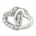 Silberdream SilberDream Glitzer Ohrstecker Herzen Zirkonia weiß 925 Silber Ohrring GSO507W Black Friday Preise