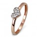 Silberdream GoldDream Gold Ring Herz Zirkonia weiß Gr.54 333er Rosegold GDR503E54 Auslauf