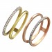Silberdream GoldDream Gold Doppel Ring Zirkonia weiß Gr.58 333er Gelbgold GDR505Y58 Online Shopping