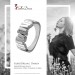 Silberdream SilberDream Ring Relief Zirkonia weiß Gr.58 aus 925er Silber Damen SDR412W58 Exklusivangebot