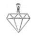 Silberdream SilberDream Kettenanhänger Diamant Form Anhänger für Damen 925er Silber SDH8200J Online Outlet