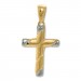 Silberdream GoldDream Kettenanhänger Kreuz zweifarbig 333 Gelbgold Echtschmuck GDH516TY Blitzangebot