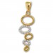 Silberdream GoldDream Kettenanhänger Ovale Zirkonia weiß 333 Gold Echtschmuck GDH512WY Tiefpreis