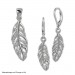 Silberdream SilberDream Ketten Anhänger Feder Zirkonia weiß 925er Sterling Silber SDH407W Super Sparpreis