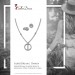 Silberdream SilberDream Schmuck Set Kette und Ohrringe Rund Zirkonia 925er Silber GSS411W Flash Sale