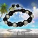 Silberdream SilberDream Shamballa Armband Stein schwarz / silber SDA913 Exklusive Angebote