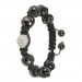 Silberdream SilberDream Shamballa Armband schwarz 925 Sterling Silber Kugel SDA032 Saisonale Angebote