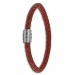 Silberdream SilberDream Leder Armband 5mm rostrot 22cm Edelstahl Verschluss LAB0522 JETZT KAUFEN