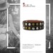 Silberdream SilberDream Nieten-Lederarmband Wickeloptik dunkelbraun Damen Leder Band LAP088N Speichern exportieren