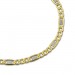 Silberdream GoldDream Armband Panzer Plättchen bicolor 333 Gold Damen 19cm GDA0129T im Angebot
