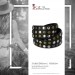 Silberdream SilberDream Nieten-Lederarmband Wickeloptik schwarz Damen Leder Armband LAP087S Großer Ausverkauf