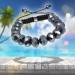Silberdream SilberDream Shamballa Armband Glas schwarz 18 geschliffene Kugeln SDA912 Sonderangebot der Fabrik