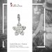 Silberdream SilberDream 925 Charm Blume weiß Armband Ketten Anhänger FC4117 Sonderangebot