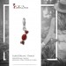Silberdream SilberDream Glitzer Charm Bonbon rot Zirkonia Kristalle Anhänger GSC576R Online Shopping
