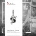 Silberdream SilberDream Glitzer Charm Drache schwarz Zirkonia 925 Silber GSC524S Saisonschlussverkauf