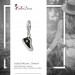 Silberdream SilberDream Glitzer Charm Sneaker schwarz Zirkonia Kristalle GSC515S Jubiläumsangebot