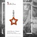 Silberdream SilberDream Glitzer Charm Stern offen orange Zirkonia Kristalle GSC556O Neuheiten