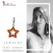 Silberdream SilberDream Glitzer Charm Stern offen orange Zirkonia Kristalle GSC556O Neuheiten
