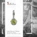 Silberdream SilberDream Charm Zirkonia Kugel grün Armband Anhänger FC200G Fabrikladen