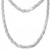 Silberdream SilberDream Halskette geflochten 925 Sterling Silber Damen 45cm SDK28345J