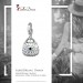 Silberdream SilberDream Glitzer Charm Tasche klein weiß Zirkonia Kristalle GSC558W Begrenzte Freigabe