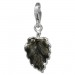 Silberdream SilberDream Charm Blatt braun/grau 925 Silber Armband Anhänger FC820N