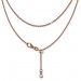 Silberdream SilberDream Collier Kette rose vergoldet 925 Silber Damen 45cm SDK22545E