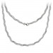 Silberdream SilberDream Collier Wave 925 Silber gehämmert matt 45cm Kette SDK4792O