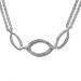 Silberdream SilberDream Kette Oval Zirkonia weiß 925er Silber 45cm Halskette SDK425W Letzte 2 Tage