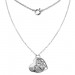 Silberdream SilberDream Kette Doppel Herz 925 Sterling Silber 45cm SDK8007J