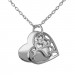 Silberdream SilberDream Kette Doppel Herz 925 Sterling Silber 45cm SDK8007J Sonderangebot der Fabrik