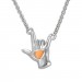 Silberdream SilberDream Collier Kette Handzeichen -Ich liebe dich- 925 Silber 46cm SDK50844E Meist gekauft