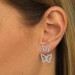Silberdream SilberDream Ohrstecker Dangle Ear Cuff Schmetterling 925 Silber Ohrringe GSO448W Großer Ausverkauf