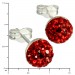 Silberdream SilberDream Ohrstecker Halbkugel rot 925er Glitzer Kristalle GSO217R Tägliche Deals