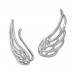 Silberdream SilberDream Ear Cuff Flügel Zirkonia Ohrringe Ohrklemme 925 Silber GSO410W