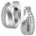 Silberdream SilberDream Creole Basic Zirkonia weiß 925 Sterling Silber Damen SDO4324W