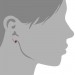 Silberdream SilberDream Ohrstecker Halbkugel pink 925er Glitzer Kristalle GSO217P Meist gekauft