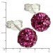 Silberdream SilberDream Ohrstecker Halbkugel pink 925er Glitzer Kristalle GSO217P Meist gekauft