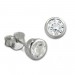 Silberdream SilberDream Ohrstecker Zirkonia Rund 5mm weiß 925 Silber SDO8509W
